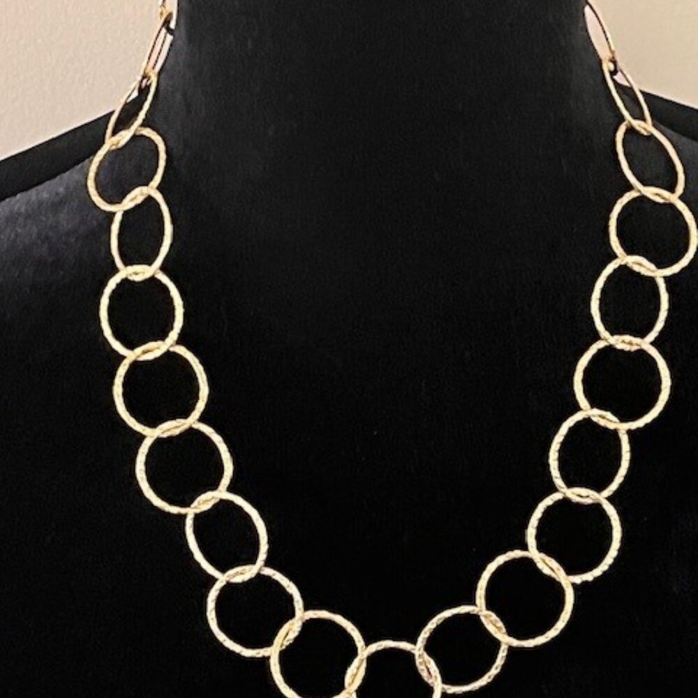 Sabika Gold Ring Necklace